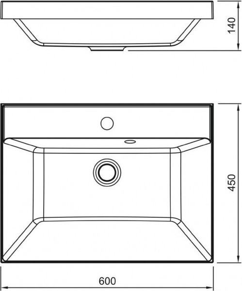 Умывальник Symbolite Asti 60x45