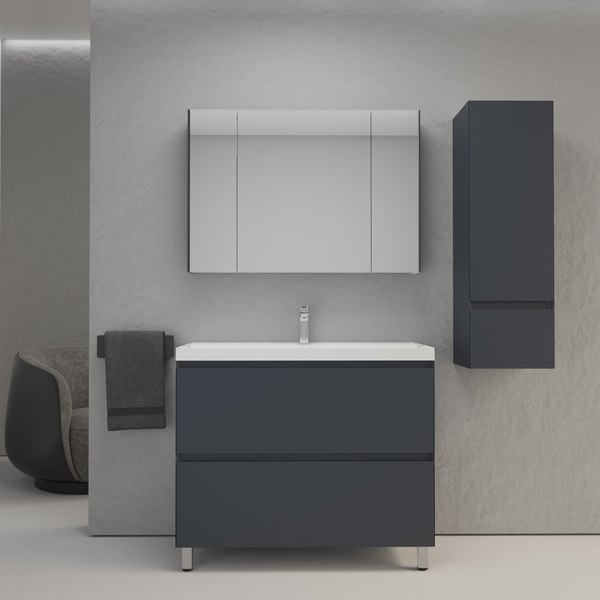 Тумба под умывальник Symbolite Манхэттен 100 Plus 2 ящика - фото