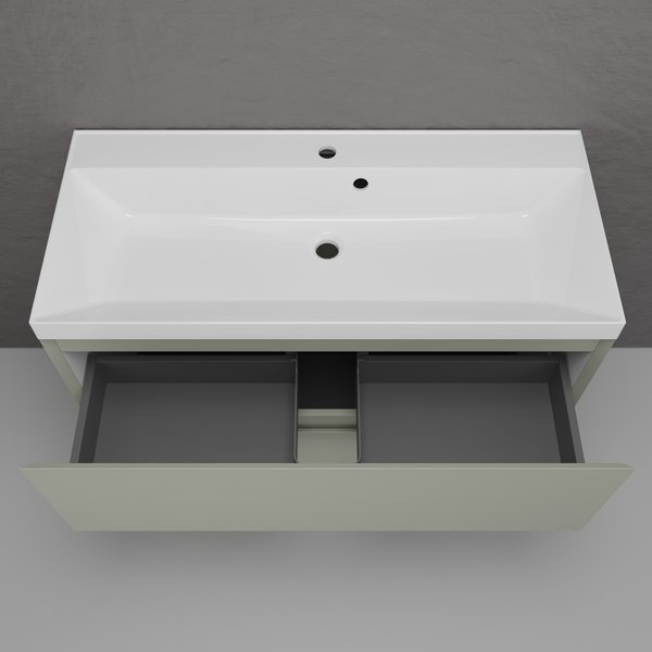 Тумба под умывальник Symbolite Манхэттен 100 Plus 2 ящика