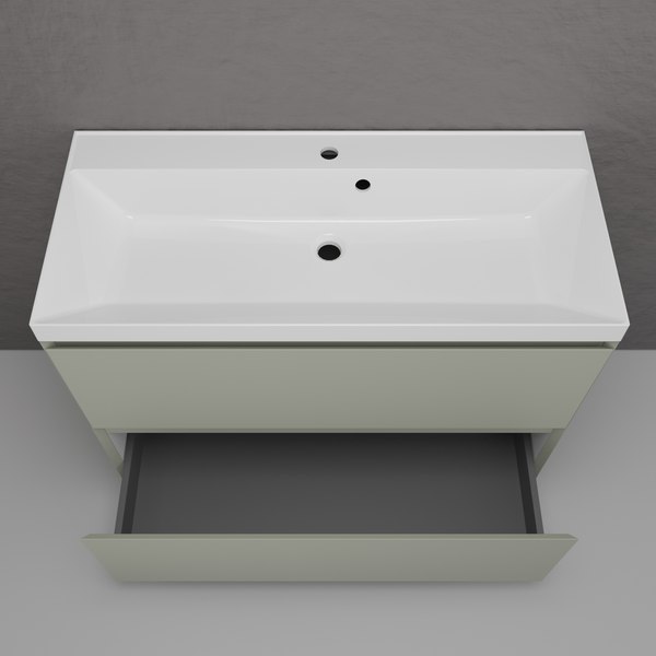 Тумба под умывальник Symbolite Манхэттен 100 Plus 2 ящика