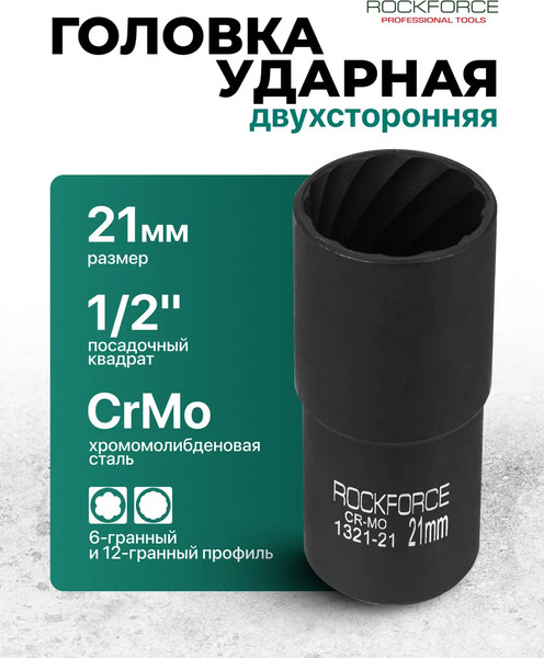 Головка слесарная RockForce RF-1321-21