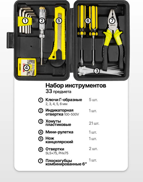 Универсальный набор инструментов WMC Tools WMC-6 / 62616