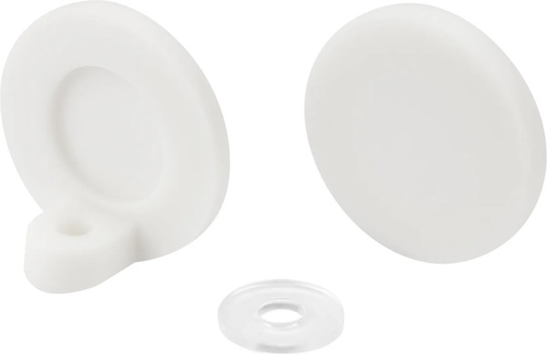 Заглушка для профиля Arlight MOONLIGHT-ROUND-30-CAP-SIDE-L-SET-WH / 051303 - фото