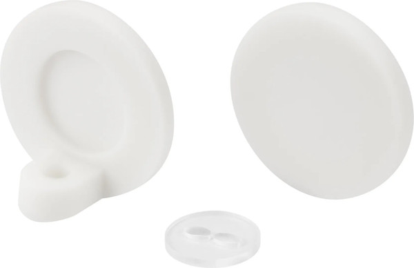 Заглушка для профиля Arlight MOONLIGHT-ROUND-30-CAP-SIDE-S-SET-WH / 051301 - фото