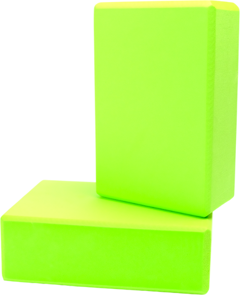 Набор блоков для йоги Ametist Зеленый - фото