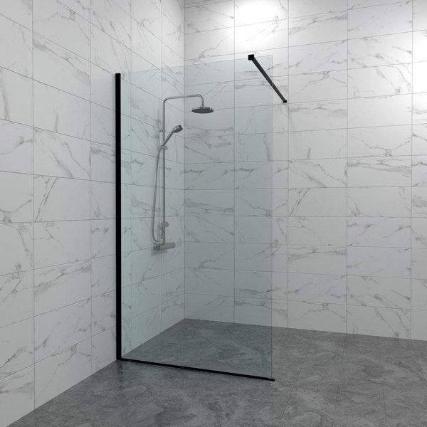 Душевая стенка Triton Плано-Блэк 80х200