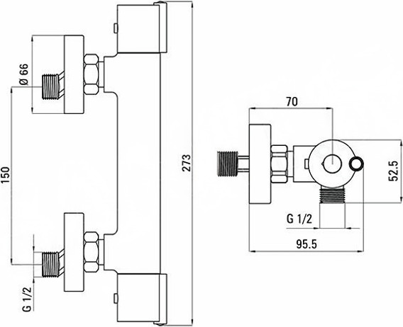 Гигиенический душ со смесителем Deante Neo BOJS04BT-33