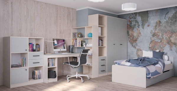 Стеллаж Мебель-Неман Мальма МН-135-09-С1