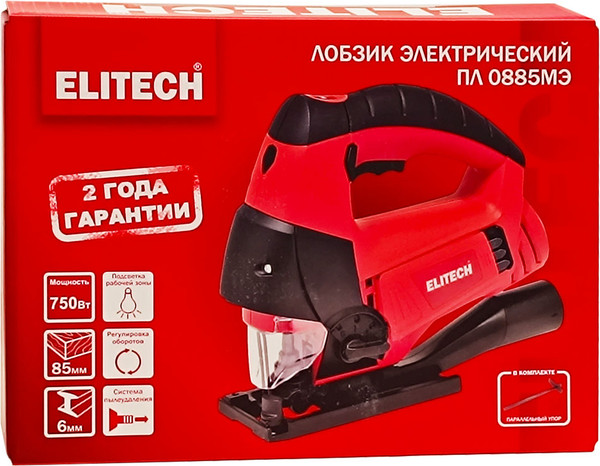 Электролобзик Elitech ПЛ 0885МЭ / 207361