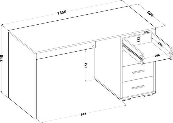 Письменный стол Сокол-Мебель СПМ-354