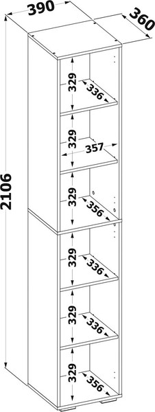 Стеллаж Сокол-Мебель ШУ-350