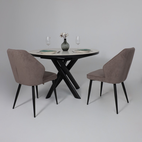 Обеденный стол Мамадома Ronaldo-120 круглый раздвижной 120-160