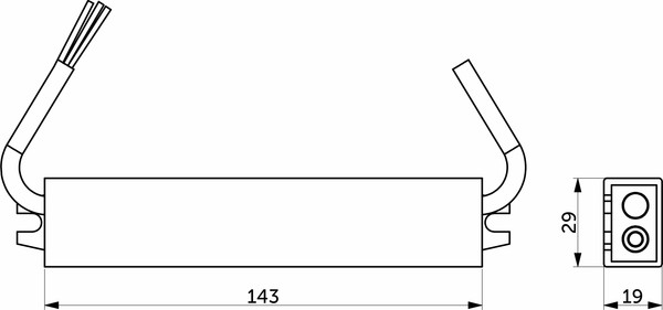 Адаптер для светодиодной ленты AKS Aqua 36W/12V