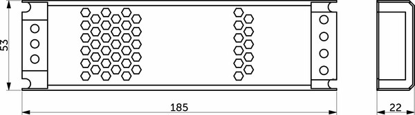 Адаптер для светодиодной ленты AKS Indoor 100W/12V серия 3
