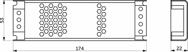 Адаптер для светодиодной ленты AKS Indoor 60W/12V серия 3