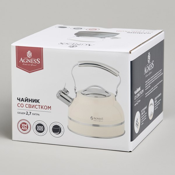 Чайник со свистком Agness 914-303