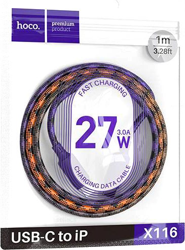 Кабель Hoco X116 Type-C to Lightning - фото