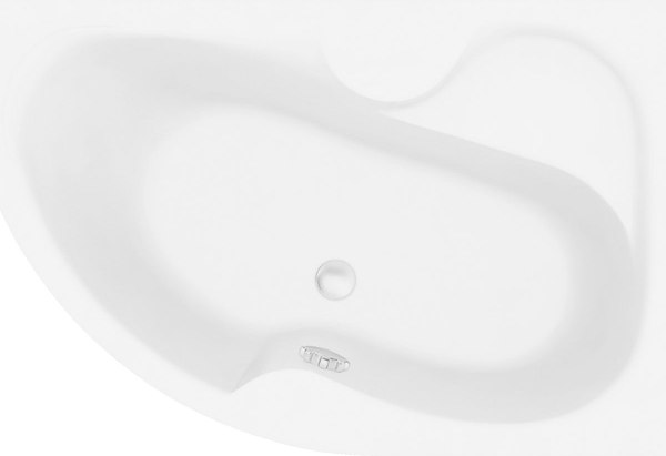 Ванна акриловая Bonito Home Arizona 160x105 R / BH-AR-102-160P/Su+BH-AR-160P - фото