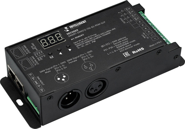 Декодер для светодиодной ленты Arlight Intelligent SMART-DMX512-104-83-RDM-SUF / 023823(1) - фото