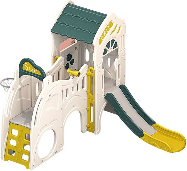 Игровой комплекс UNIX Kids Playhouse с горкой / ppphslcgy - фото
