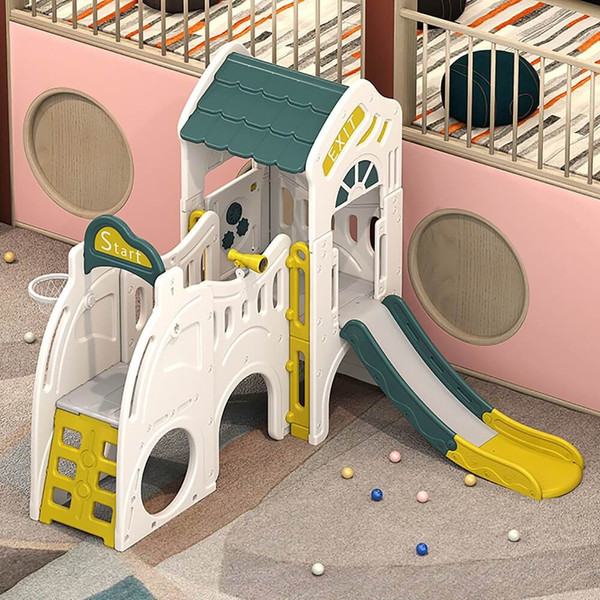 Игровой комплекс UNIX Kids Playhouse с горкой / ppphslcgy