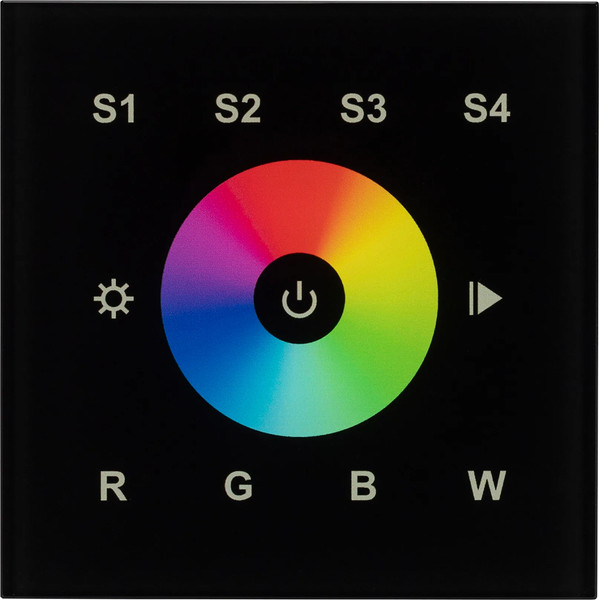 Выключатель Arlight Intelligent DALI-901-11-1G-4SC-RGBW-DT8-IN Black / 037199 - фото