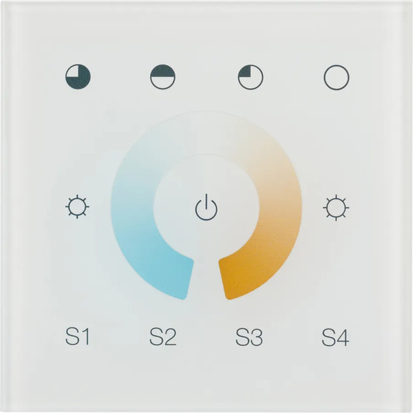 Выключатель Arlight Intelligent DALI-901-11-1G-4SC-MIX-DT8-IN White / 037196 - фото