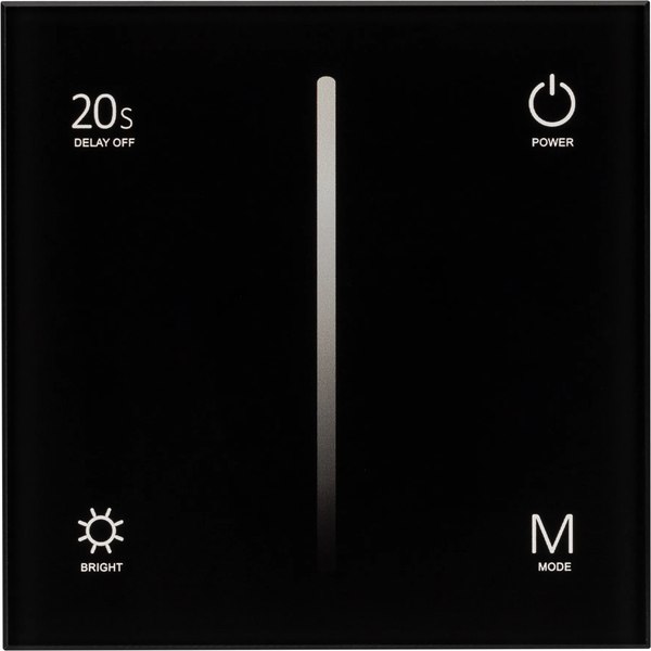 Выключатель Arlight SMART-P6-DIM-G-IN Black / 034780 - фото