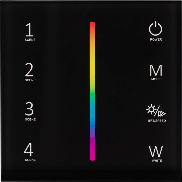 Выключатель Arlight SMART-P22-RGBW-G-IN Black / 033766 - фото