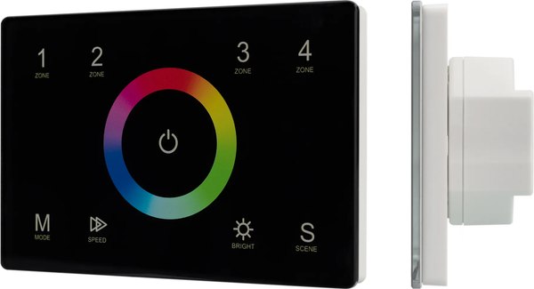 Выключатель Arlight Sens SMART-P83-RGB Black / 028403
