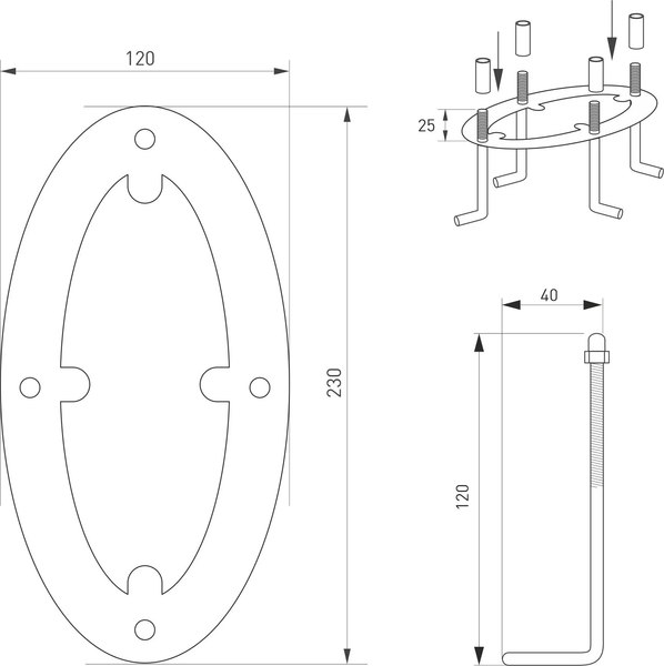 Фонарь уличный Arlight LGD-MUSE-BOLL-H2000-18W Warm3000 DG / 037522