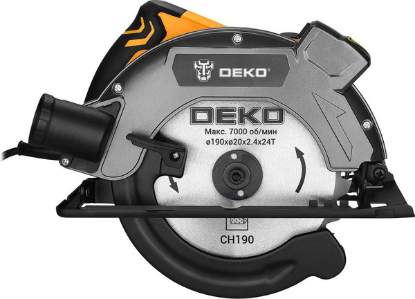Дисковая пила Deko DKCS1800W Laser / 086-1012