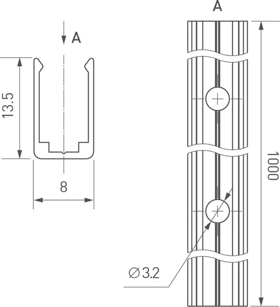 Профиль для светодиодной ленты Arlight ARL-MOONLIGHT-1206-1000 CLEAR / 029826