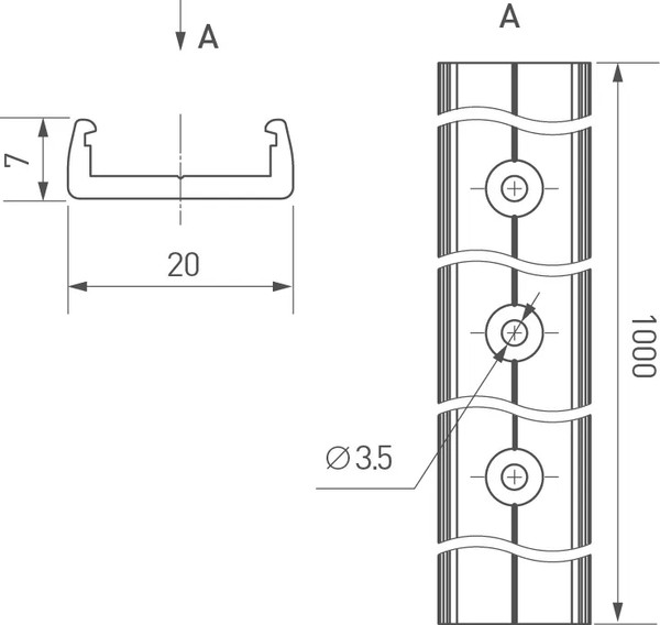 Профиль для светодиодной ленты Arlight ARL-MOONLIGHT-1516-1000 CLEAR / 025557