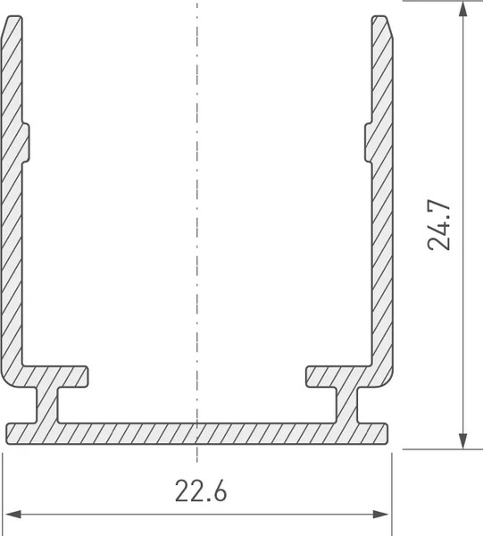 Профиль для светодиодной ленты Arlight MOONLIGHT-TOP-20x20-1000 / 047180