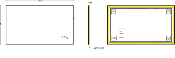 Зеркало Roxen Frida 510215-120