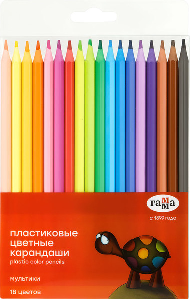 Набор цветных карандашей ГАММА Мультики / 251220212 - фото