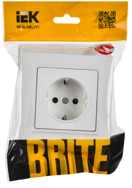 Розетка IEK Brite BR-R14-16-K91-F