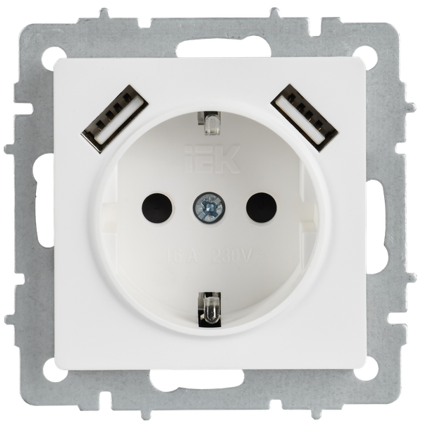 Розетка IEK Brite BR-R14-16-U21-D31-K91