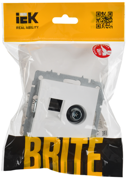 Розетка IEK Brite BR-AK20-1-K91