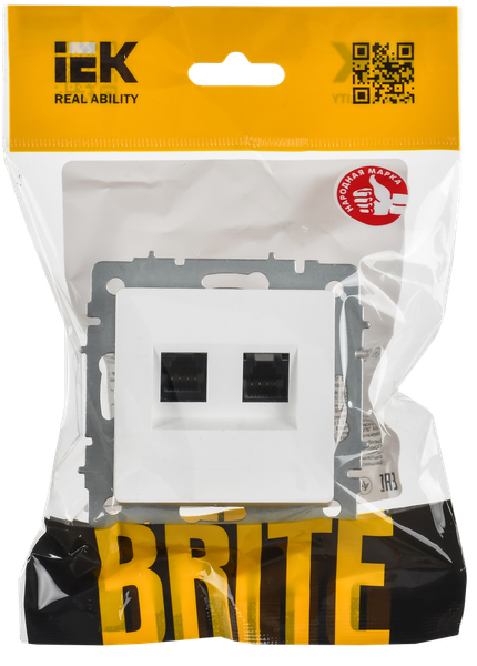 Розетка IEK Brite BR-K20-2-K91