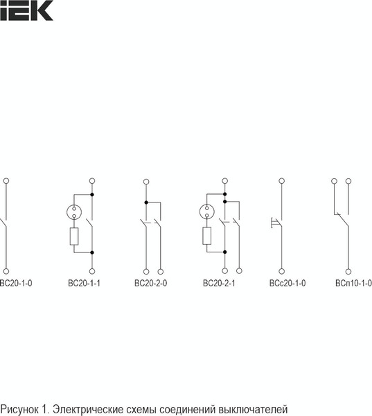 Выключатель IEK Glory EVH21-K46M-10