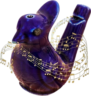 Свистулька Sima-Land Керамическая. Птичка с хохолком / 2294783 - фото