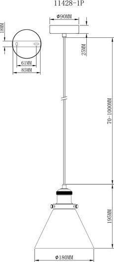 Потолочный светильник Moderli Single / V11428-1P