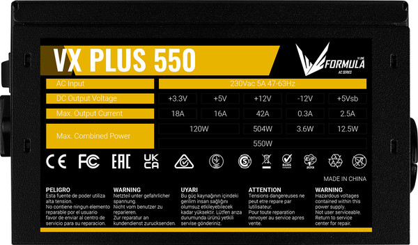 Блок питания для компьютера Formula VX Plus 550