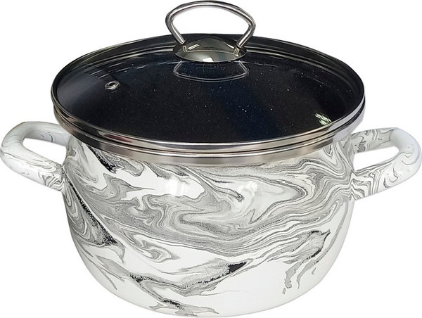 Кастрюля Сантэкс Шейк Серый гранит 1-2425111  - фото