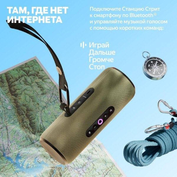 Умная портативная колонка Яндекс Станция Стрит YNDX-00030GRY