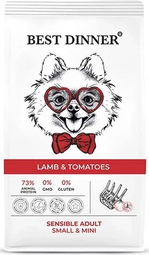Сухой корм для собак Best Dinner Adult Sensible Mini Lamb & Tomatoes - фото