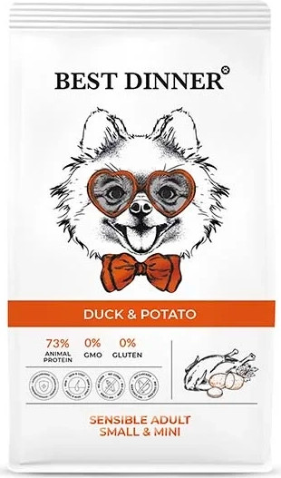 Сухой корм для собак Best Dinner Adult Sensible Mini Duck & Potato - фото