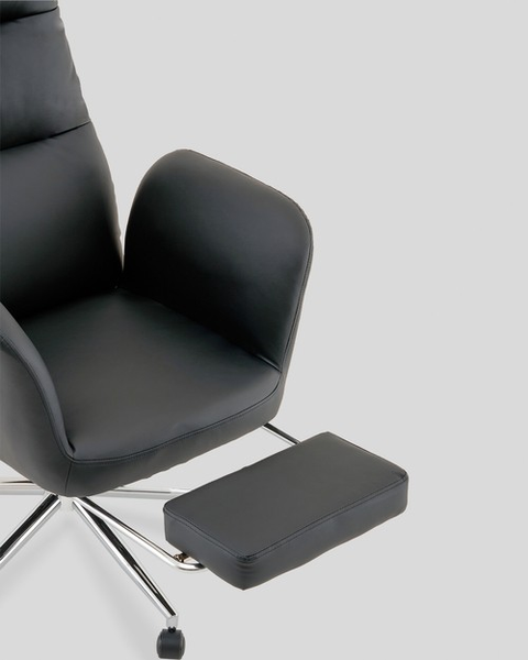 Кресло офисное TopChairs Solid с оттоманкой / DD-004-OT